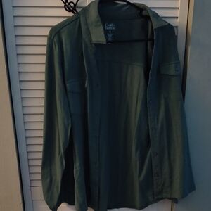 Croft & Barrow Women's Teal Shirt Jacket